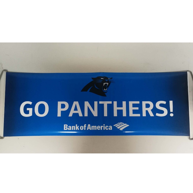 Vlastní Logo Hand Held Roller Banner- Panthers 24x68CM