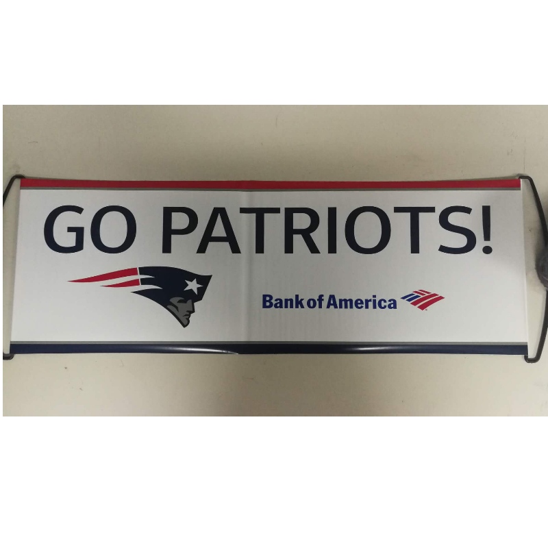 Vlastní Logo Hand Held Roller Banner- Patriots 24x68CM